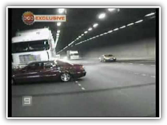 Melbourne Domain Tunnel truck and car crash